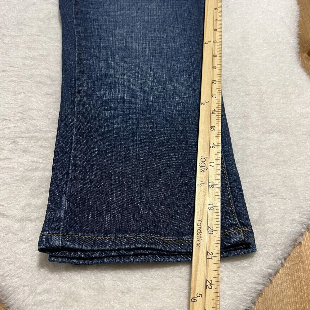 Old Navy Womens Maternity Blue Denim Capri Pants Stretch Low Rise Size Medium - Picture 11 of 11